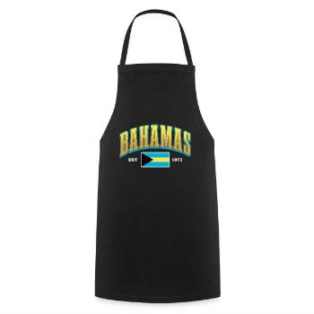 Bahamas Île des Caraïbes Cadeau d’été de l’Atlantique - Tablier de cuisine - noir - Devant - AI Model Male 185 dark (185cm)