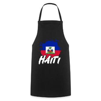 Haiti Haitianer Karibik Urlaub - Kochschürze - Schwarz - Vorne - AI Model Male 185 dark (185cm)