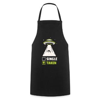 Alien - Cooking Apron - black - Front - AI Model Male 185 dark (185cm)