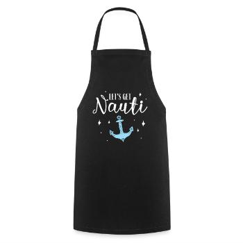 Enterrement de vie de jeune fille de garçon - Tablier de cuisine - noir - Devant - AI Model Male 185 dark (185cm)