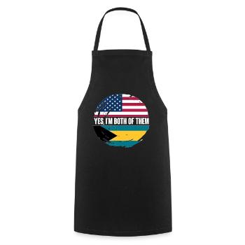 Bahamas Île des Caraïbes Cadeau d’été de l’Atlantique - Tablier de cuisine - noir - Devant - AI Model Male 185 dark (185cm)
