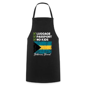 Bahamas Île des Caraïbes Cadeau d’été de l’Atlantique - Tablier de cuisine - noir - Devant - AI Model Male 185 dark (185cm)