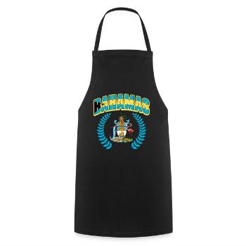 Bahamas Île des Caraïbes Cadeau d’été de l’Atlantique - Tablier de cuisine - noir - Devant - AI Model Male 185 dark (185cm)