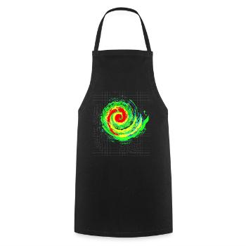 Fascinating Storm Tornado Vortex - Cooking Apron - black - Front - AI Model Male 185 dark (185cm)