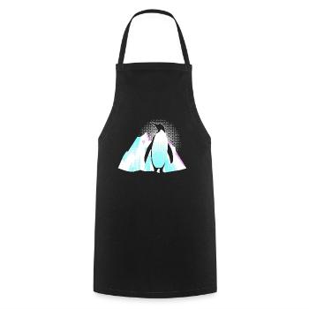 Pingouin - Tablier de cuisine - noir - Devant - AI Model Male 185 dark (185cm)