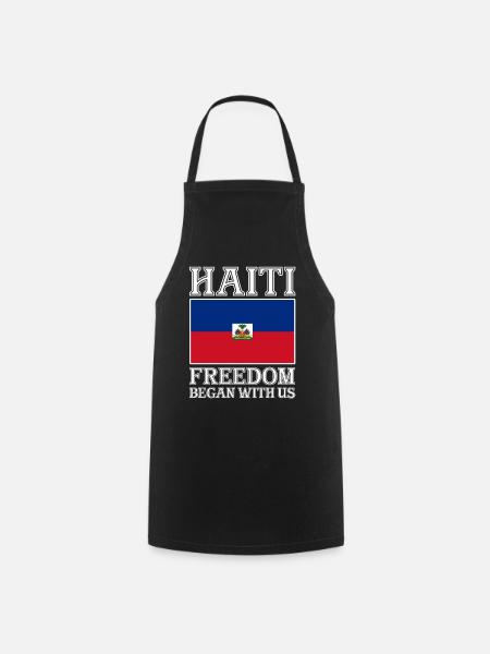 Haiti Haitianer Karibik Urlaub - Kochschürze - Schwarz
