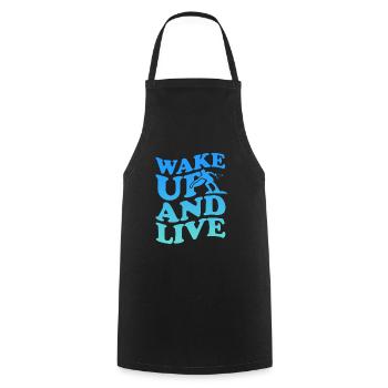 Wakeboard Wakeboarder Wakeboarding Gift - Cooking Apron - black - Front - AI Model Male 185 dark (185cm)