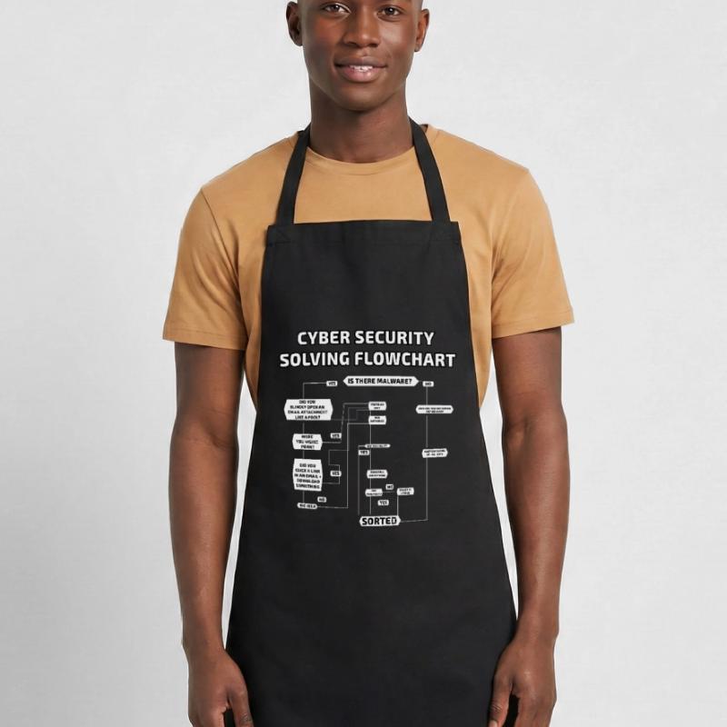 Cyber Security Solving Flowchart Cooking Apron