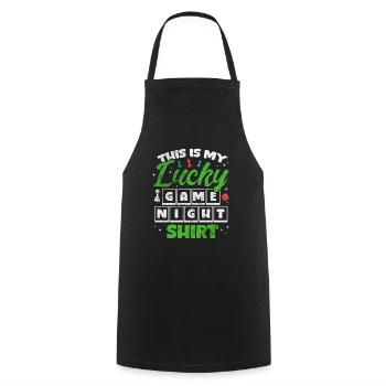 board game - Cooking Apron - black - Front - AI Model Male 185 dark (185cm)