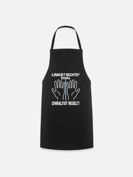 Chirality regulates! Chemistry Chemist - Cooking Apron - black