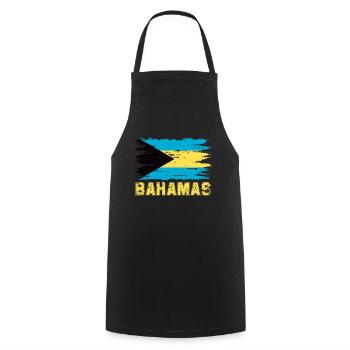 Bahamas Île des Caraïbes Cadeau d’été de l’Atlantique - Tablier de cuisine - noir - Devant - AI Model Male 185 dark (185cm)