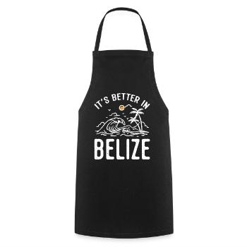 Belize Latino Belizer Belizerin Maya Geschenk - Kochschürze - Schwarz - Vorne - AI Model Male 185 dark (185cm)