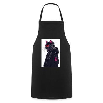 Otaku Streetwear Japan Cyberpunk Techwear Anime - Cooking Apron - black - Front - AI Model Male 185 dark (185cm)