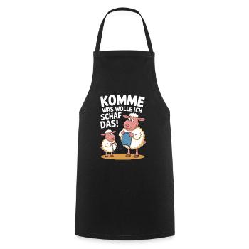 Allez, qu’est-ce que je veux des moutons qui - Tablier de cuisine - noir - Devant - AI Model Male 185 dark (185cm)