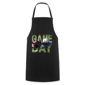 Game Day American Football - Kochschürze - Schwarz - Vorne - AI Model Male 185 dark (185cm)