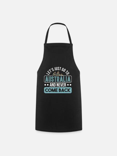 Australier Outback Australien Geschenk - Kochschürze - Schwarz