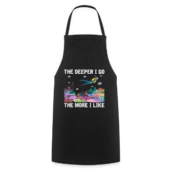 Diving Adventure Divers Sea Ocean - Cooking Apron - black - Front - AI Model Male 185 dark (185cm)