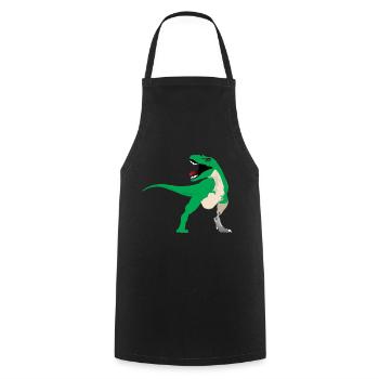 Artificial limb design for leg prosthesis - Cooking Apron - black - Front - AI Model Male 185 dark (185cm)