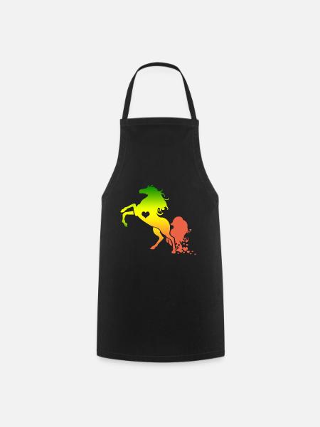 Horse horse - Cooking Apron - black