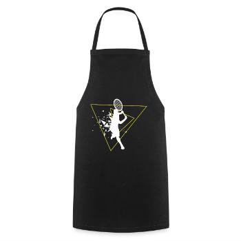 Tennis tennis player tennis sport tennis ball - Cooking Apron - black - Front - AI Model Male 185 dark (185cm)