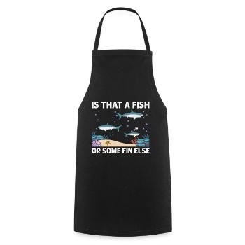 With Dolphins Swimming Dolphin Ocean Sea Mammal - Cooking Apron - black - Front - AI Model Male 185 dark (185cm)