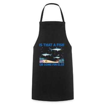With Dolphins Swimming Dolphin Ocean Sea Mammal - Cooking Apron - black - Front - AI Model Male 185 dark (185cm)