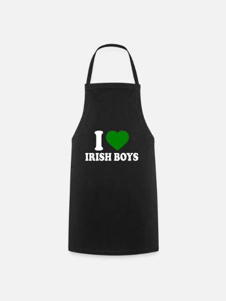 I love irish boys - Kochschürze - Schwarz