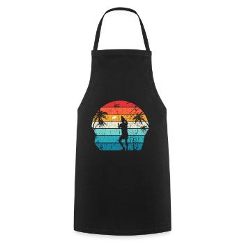 Frisbee - Cooking Apron - black - Front - AI Model Male 185 dark (185cm)
