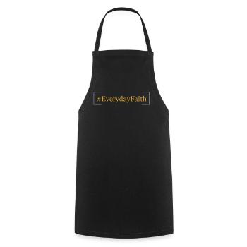 # La foi chaque jour - # - La foi au quotidien - # - Tablier de cuisine - noir - Devant - AI Model Male 185 dark (185cm)