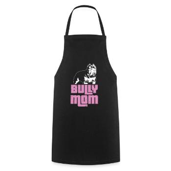 Bully Mom | Mum American Bully gift idea - Cooking Apron - black - Front - AI Model Male 185 dark (185cm)
