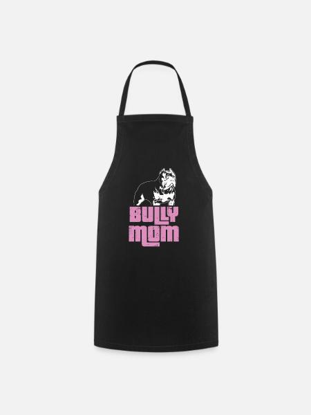 Bully Mom | Mum American Bully gift idea - Cooking Apron - black