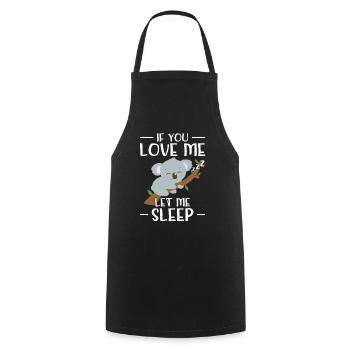 Lit de cadeau de chemise de sommeil Sleepyhead Long Sleeper - Tablier de cuisine - noir - Devant - AI Model Male 185 dark (185cm)