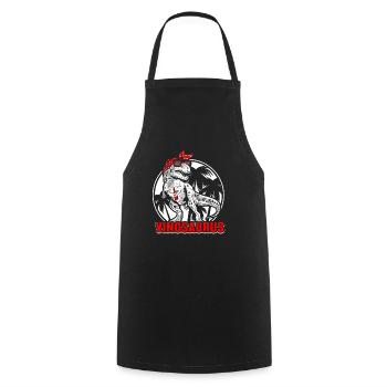 Vinosaurus - Cooking Apron - black - Front - AI Model Male 185 dark (185cm)