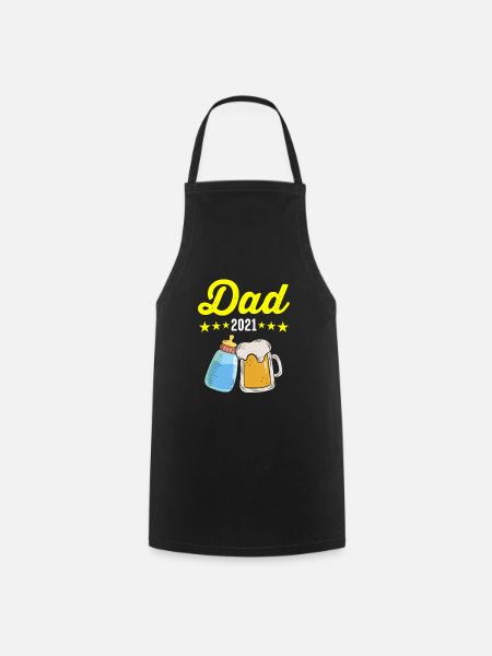 Futur papa 2021 - Tablier de cuisine - noir