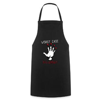 Worst case for gamers - the worst thing gambling - Cooking Apron - black - Front - AI Model Male 185 dark (185cm)