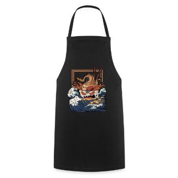 Ramen Kawaii Anime Japan Nudeln Shirt Ramen Bowl - Kochschürze - Schwarz - Vorne - AI Model Male 185 dark (185cm)