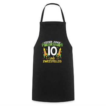 10 Geburtstag Geschenk | Jungs 10 Jahre - Kochschürze - Schwarz - Vorne - AI Model Male 185 dark (185cm)