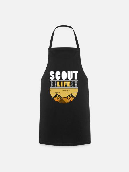 Scout Life | Camping Boy Scout Gift Camping - Tablier de cuisine - noir