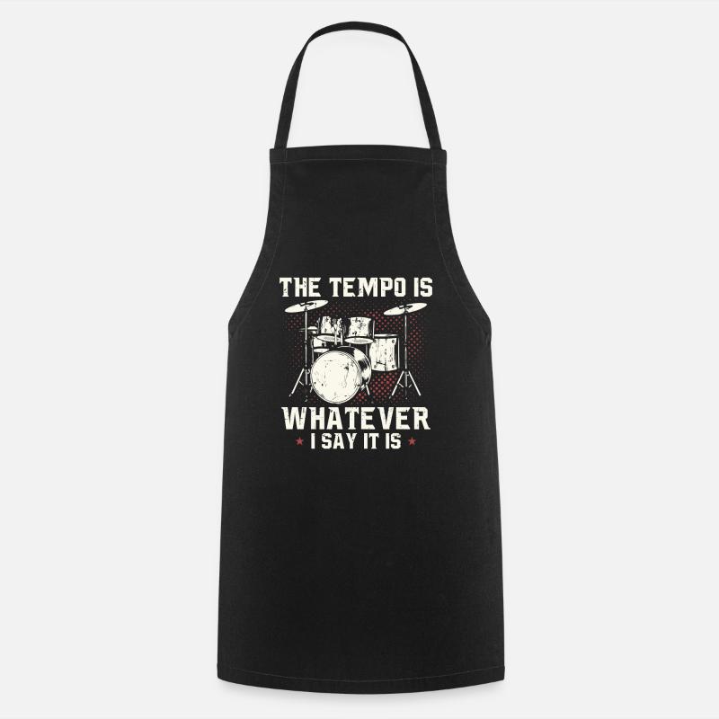 Batterie batteur cadeau batteur batteur - Tablier de cuisine - noir