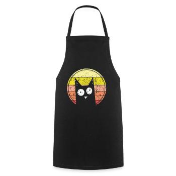 Get out of my way you unnecessary social contact - Cooking Apron - black - Front - AI Model Male 185 dark (185cm)