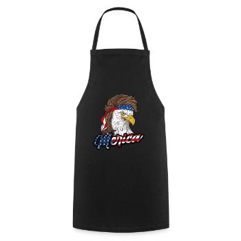 Merica 4e Of July Amérique Usa Aigle Kamala Harris - Tablier de cuisine - noir - Devant - AI Model Male 185 dark (185cm)