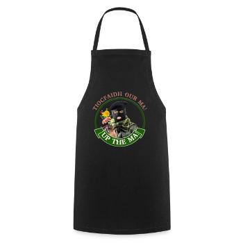 Jusqu’à la ma drôle irlandais rebelle Mères cadeau de jour - Tablier de cuisine - noir - Devant - AI Model Male 185 dark (185cm)