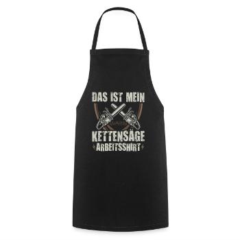 Kettensäge Motorsäge Sägen Kettensägen Geschenk - Kochschürze - Schwarz - Vorne - AI Model Male 185 dark (185cm)