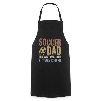 Football Fan Footballer Footballer Dad Gift - Cooking Apron - black - Front - AI Model Male 185 dark (185cm)