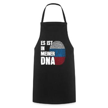 Russland DNA Russe Russin Geschenk Russisch - Kochschürze - Schwarz - Vorne - AI Model Male 185 dark (185cm)