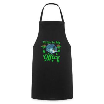 Ill Be In My Office Shirt Garden gardener gardener - Cooking Apron - black - Front - AI Model Male 185 dark (185cm)