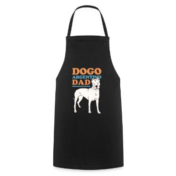 Dogo Argentino Dad Great Dane Gift - Cooking Apron - black - Front - AI Model Male 185 dark (185cm)