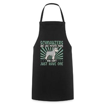 Schnauzer Chien Propriétaire de chien Propriétaire de chien Cadeau - Tablier de cuisine - noir - Devant - AI Model Male 185 dark (185cm)