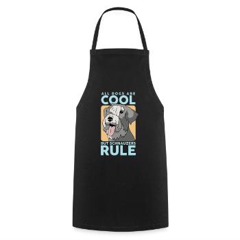 Schnauzer Chien Propriétaire de chien Propriétaire de chien Cadeau - Tablier de cuisine - noir - Devant - AI Model Male 185 dark (185cm)