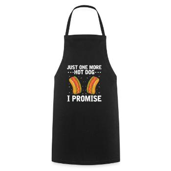 Hot Dog Lover Sausage Fast Food Hot dog food - Cooking Apron - black - Front - AI Model Male 185 dark (185cm)